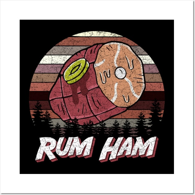 Rum Ham - Retro Wall Art by Sunny Legends